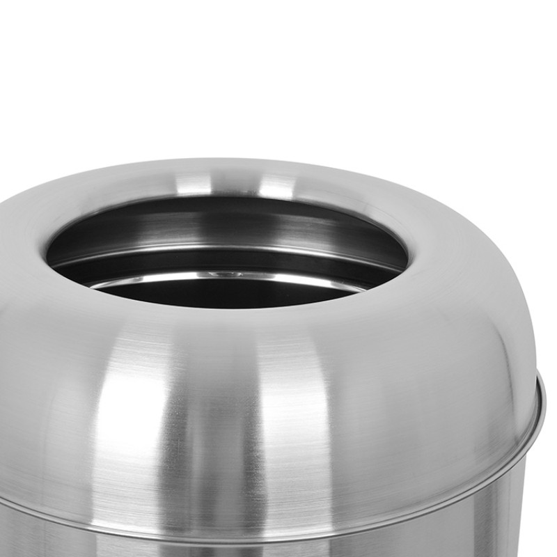 Стильный мусорный бак из нержавеющей стали 50 л с двойной конструкцией