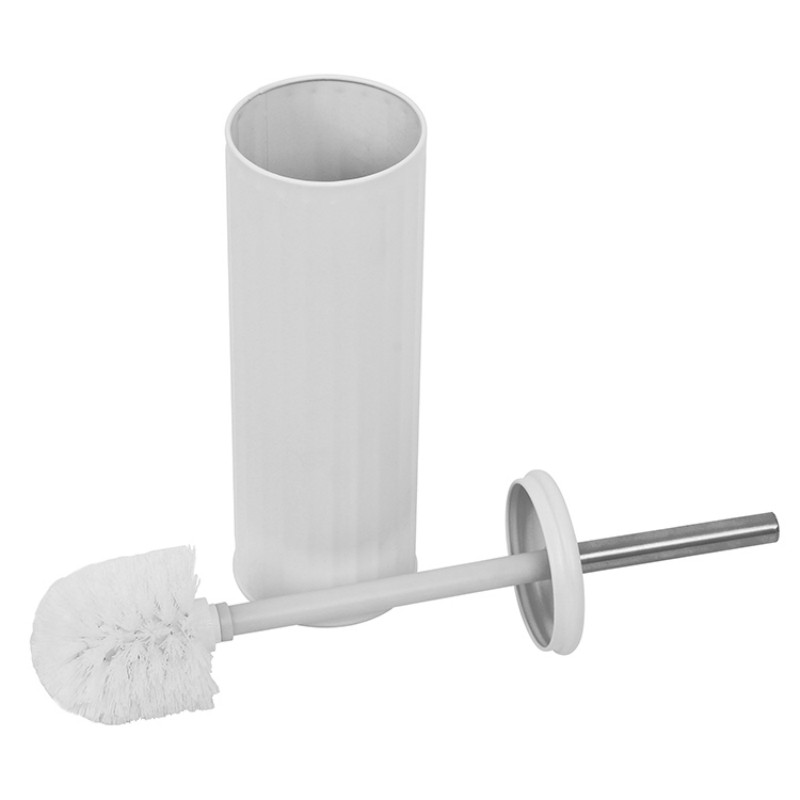 Щетка для туалета с подставкой Матовый белый Металл Римский узор