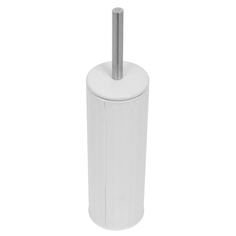 Щетка для туалета с подставкой Матовый белый Металл Римский узор