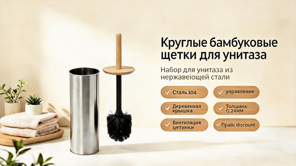 Щетка для унитаза из нержавеющей