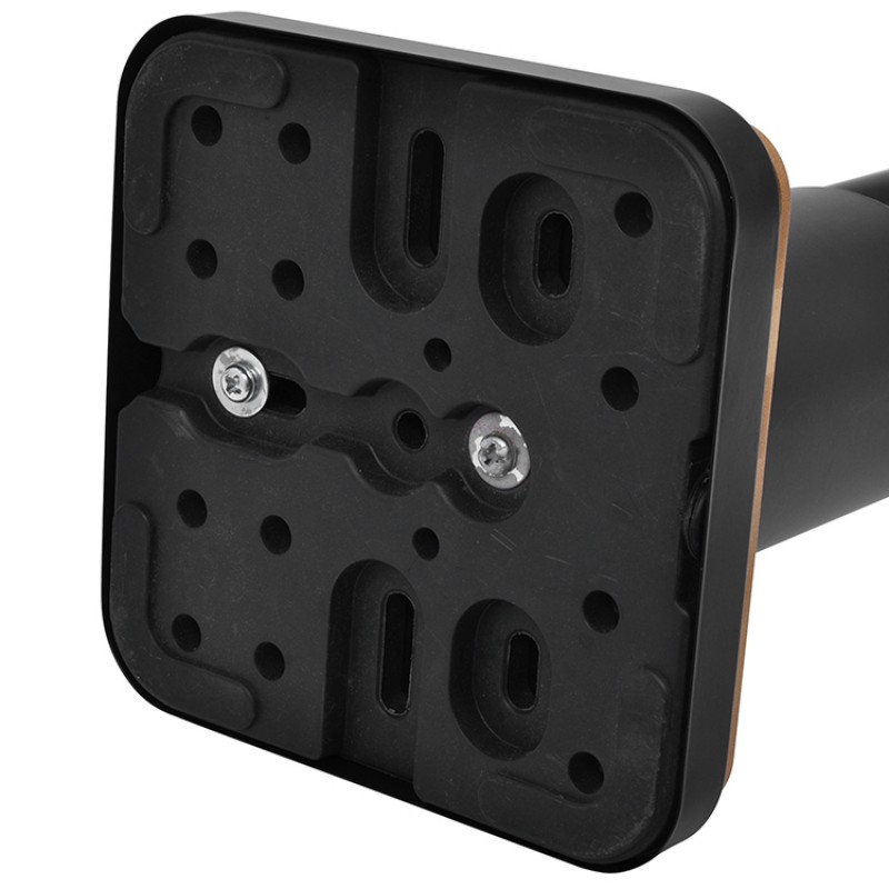 Щетка для унитаза с держателем для туалетной бумаги, напольный, металл, бамбуковое основание, противовес