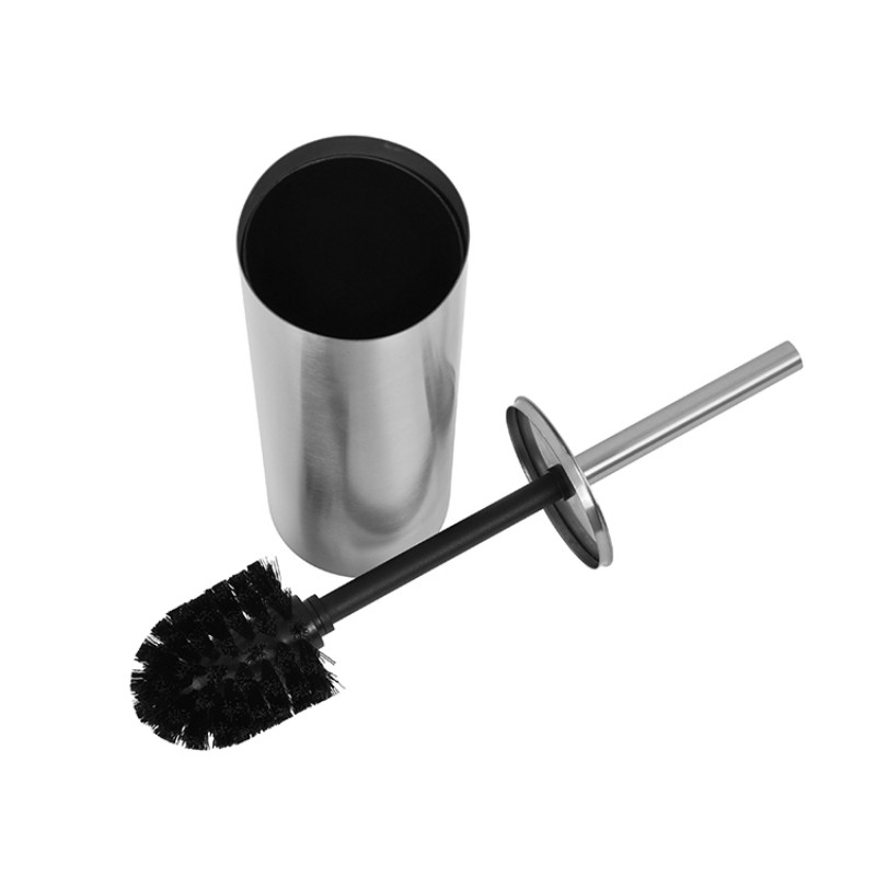 Щетка для унитаза с напольным держателем из нержавеющей стали | Гигиеничный набор для ванной комнаты, прочный и долговечный