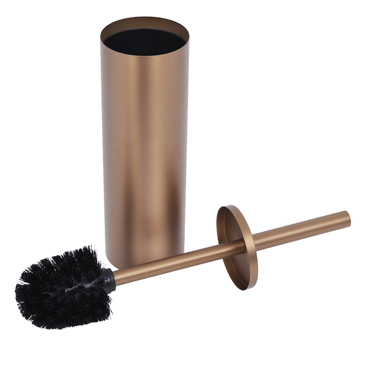 Щётка для унитаза бронзового цвета с подставкой, современная щётка для туалета, стильный дизайн для ванной
