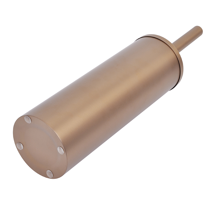 Щётка для унитаза бронзового цвета с подставкой, современная щётка для туалета, стильный дизайн для ванной