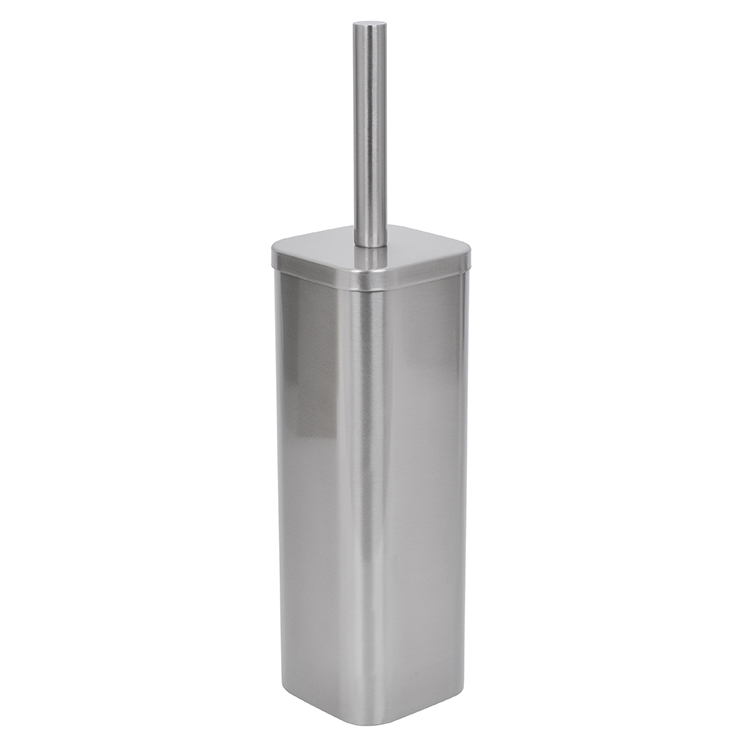 Щётка для унитаза из нержавеющей стали с квадратной подставкой, современная щётка для туалета