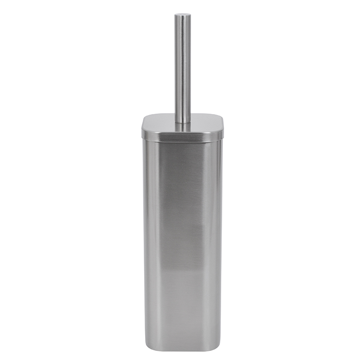 Щётка для унитаза из нержавеющей стали с квадратной подставкой, современная щётка для туалета