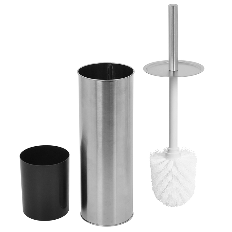 Щётка для унитаза из нержавеющей стали с подставкой, белая щётка для туалета, современный дизайн для ванной