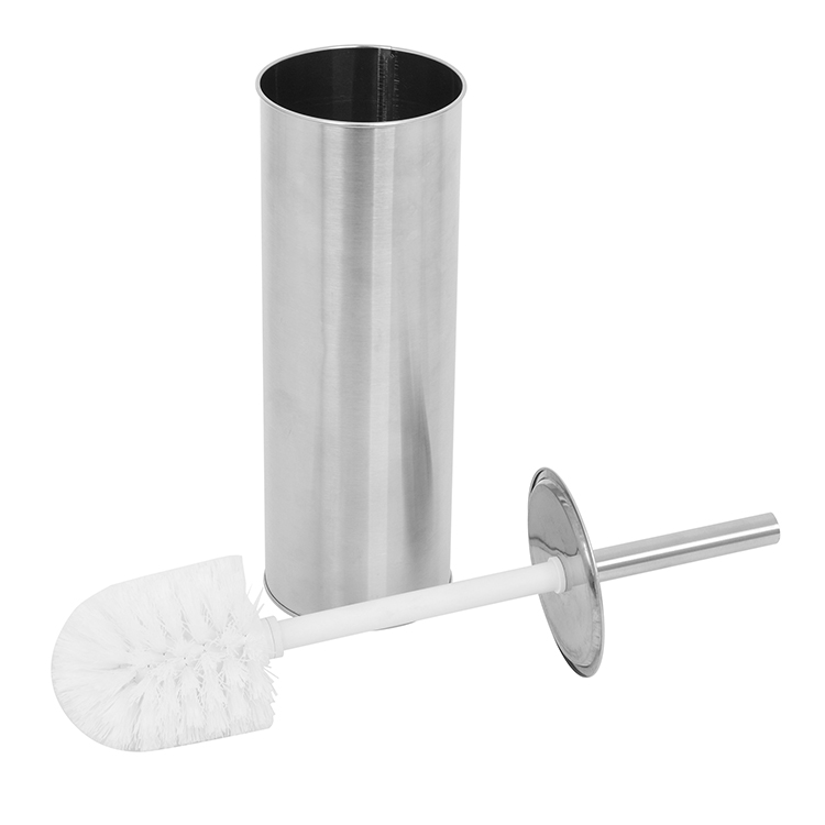 Щётка для унитаза из нержавеющей стали с подставкой, белая щётка для туалета, современный дизайн для ванной