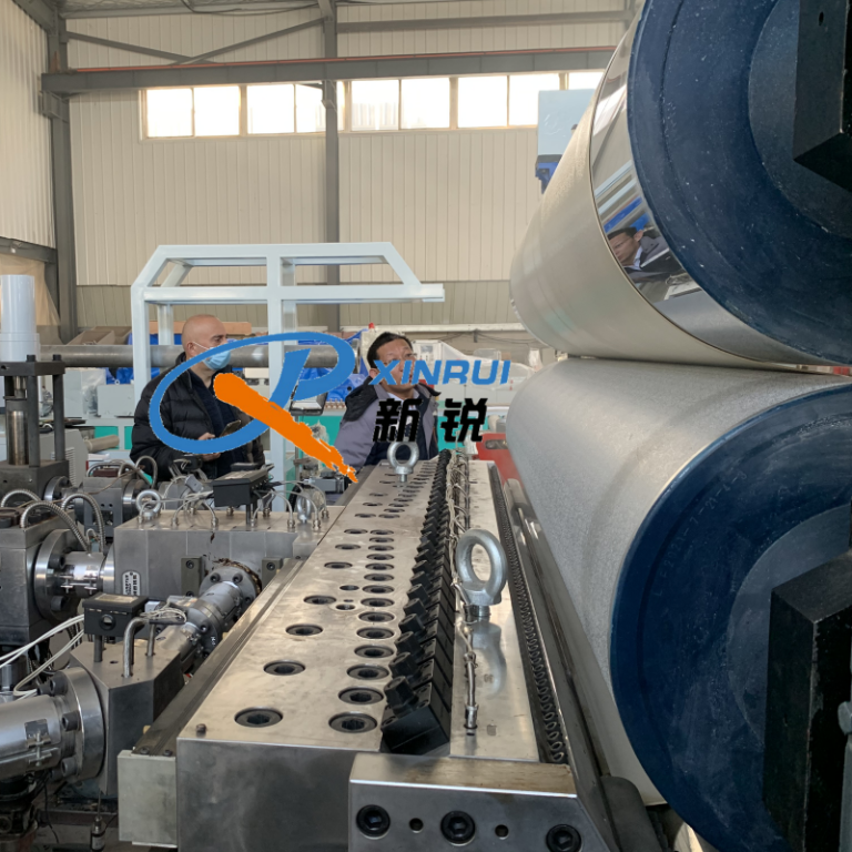 Китай Экструзионные линии для изготовления листов АБС A/B/A Производитель - Qingdao Xinrui Plastic Machinery Co.,Ltd. - станки листов из- Линия террасная доска ДПК