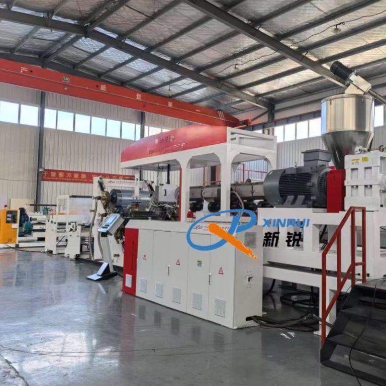 Китай Экструзионная линия производства листа из ПП ПС Производитель - Qingdao Xinrui Plastic Machinery Co.,Ltd. - станки листов из- Линия террасная доска ДПК