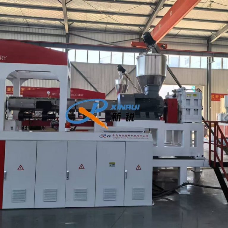 Китай Экструзионная линия производства листа из ПП ПС Производитель - Qingdao Xinrui Plastic Machinery Co.,Ltd. - станки листов из- Линия террасная доска ДПК