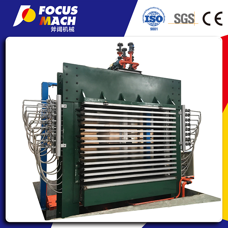 Пресс для производства фанеры усилием 1000 тонн.