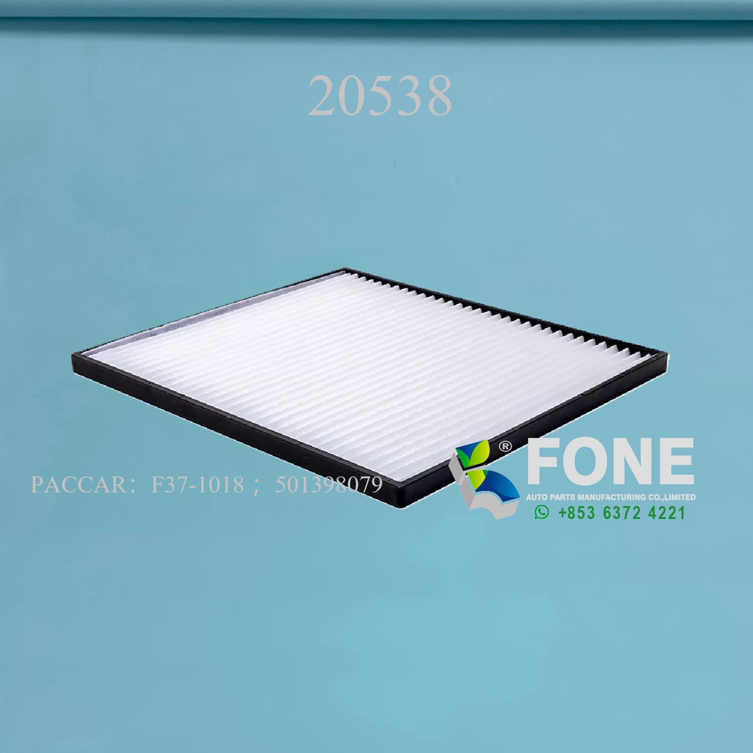 Фильтр для частиц 20538 ДЛЯ PACCAR