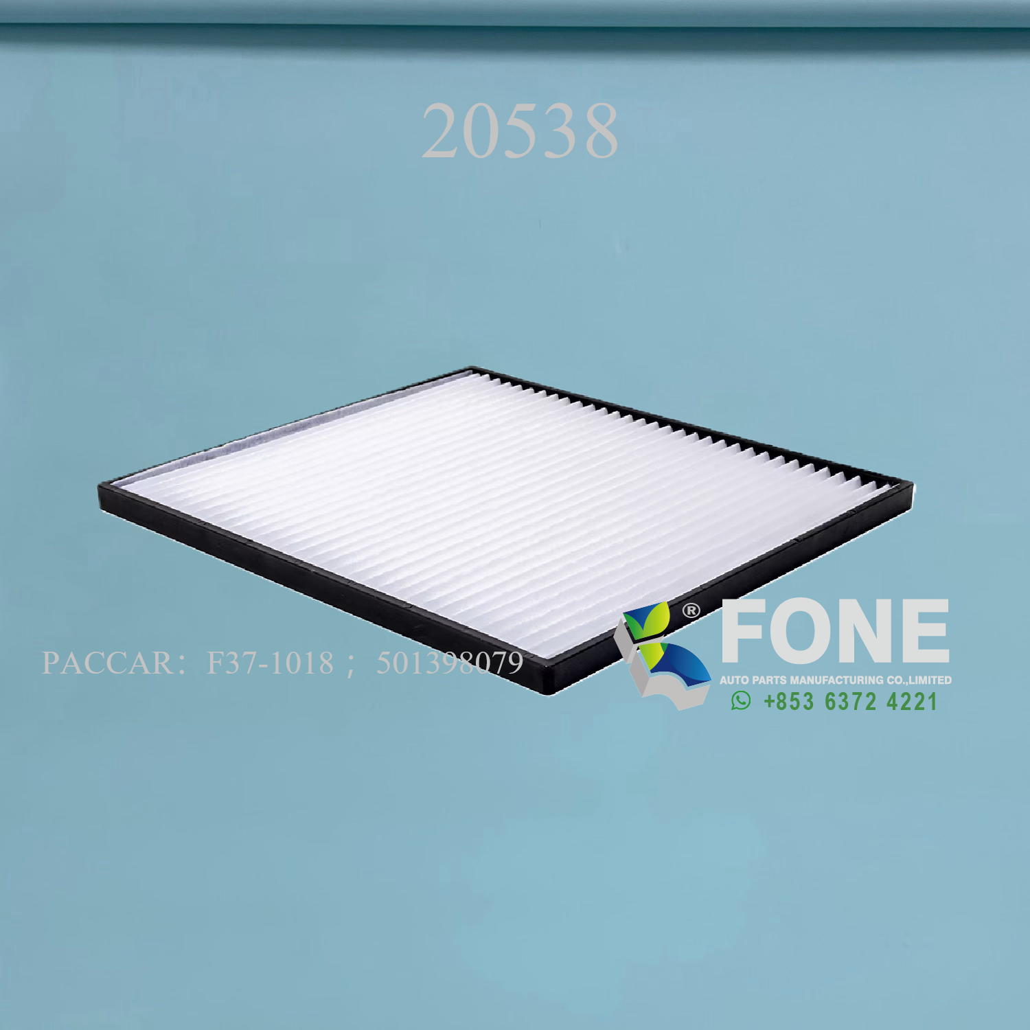 Фильтр для частиц 20538 ДЛЯ PACCAR