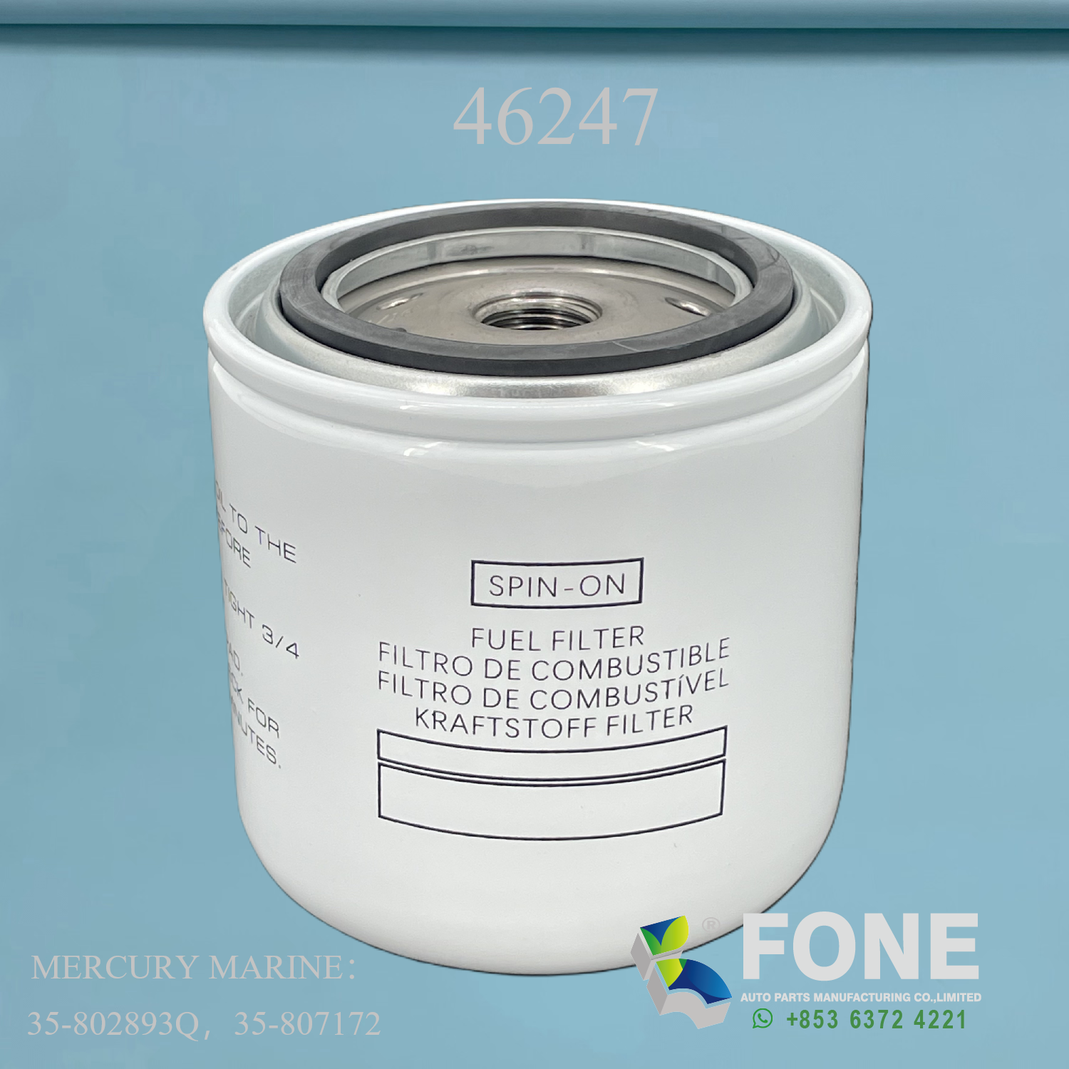 Элементы топливных фильтров 46247 ДЛЯ MERCURY MARINE