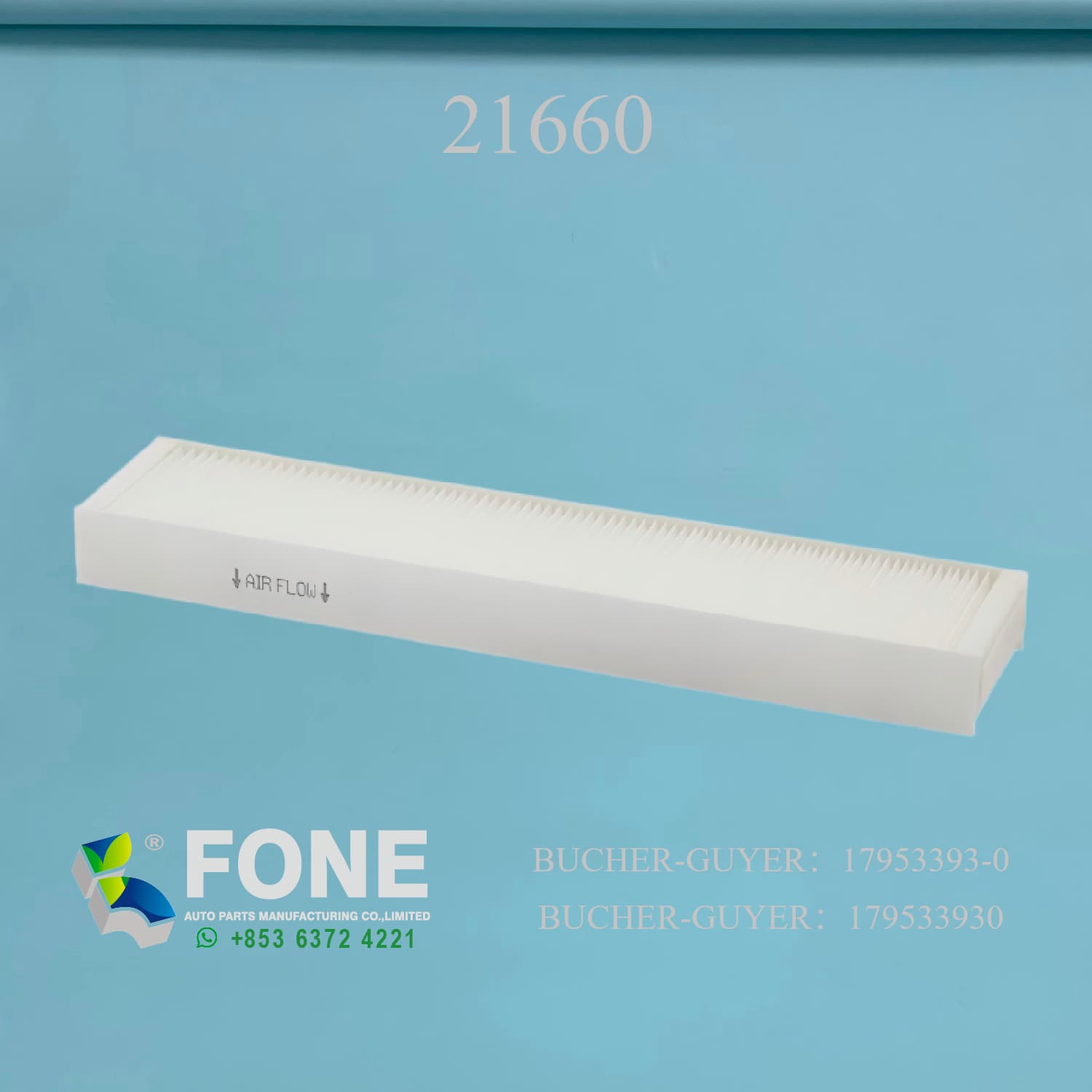 Фильтр для частиц 21660 ДЛЯ BUCHER-GUYER