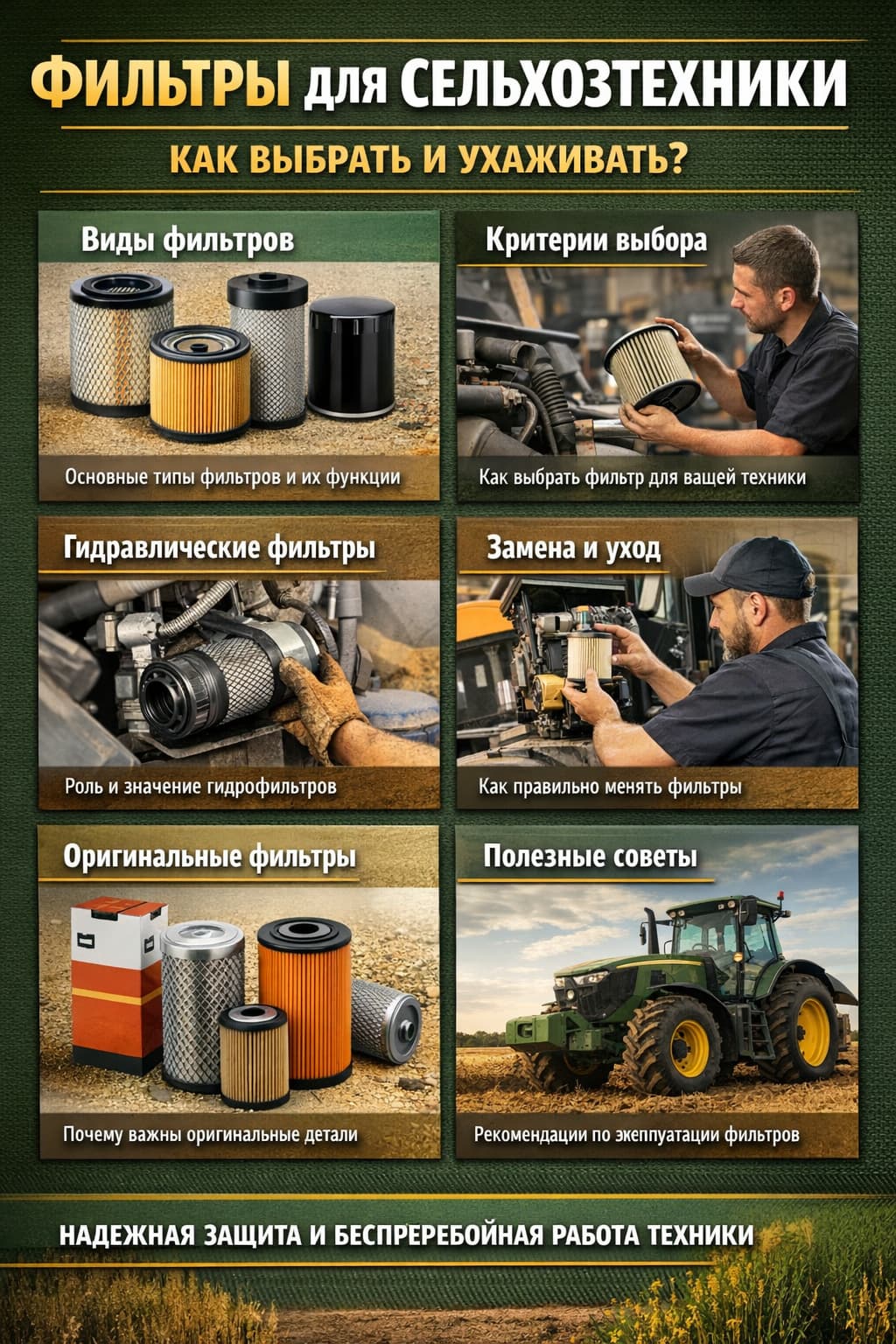 Как выбрать фильтры для сельхозтехники?
