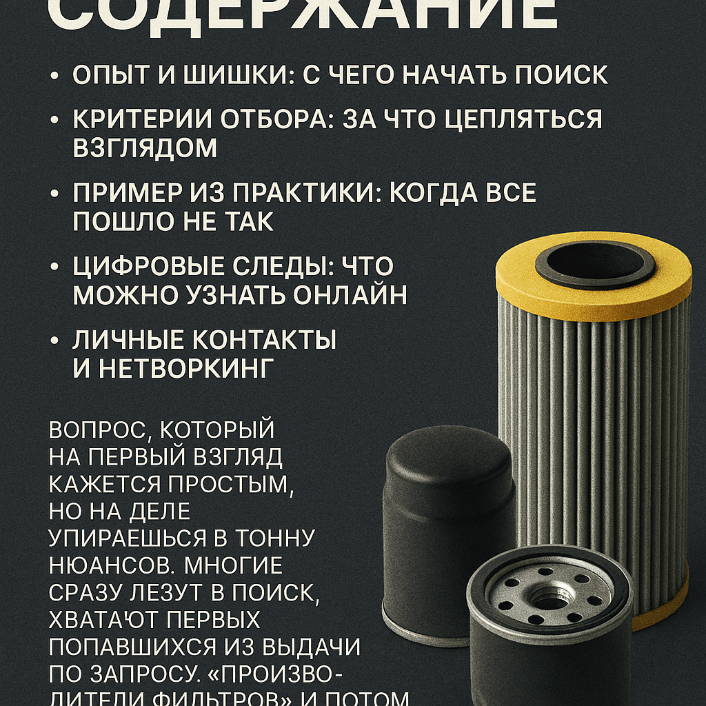 Где найти топ-производителей фильтров?