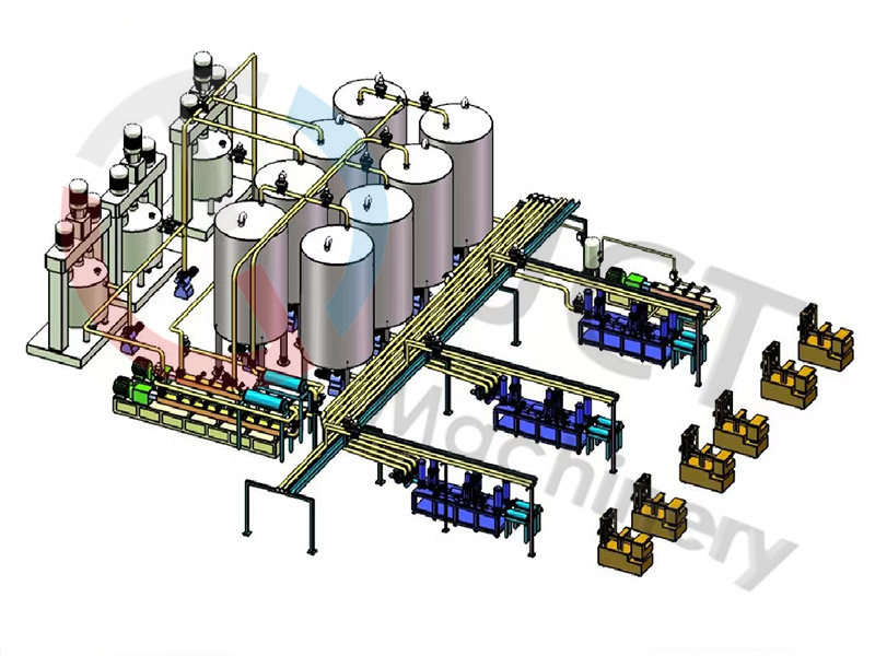 О линия по производству клея MS | JCT Machinery