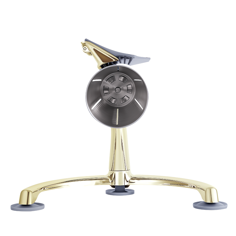 Овощерезка ручная механическая (модель-SL005-золотая), ручной привод, 5 насадок в комплекте