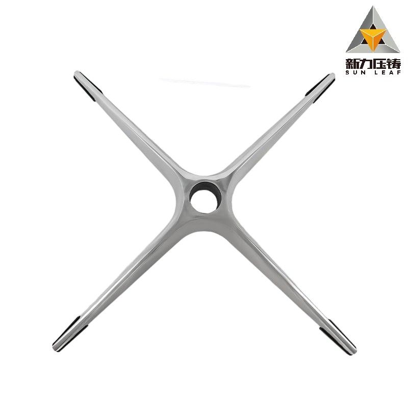 Алюминиевая литая пятилучевая крестовина-опора для кресла