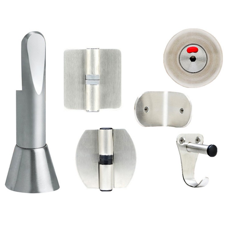 Металлическая фурнитура для туалетных кабин