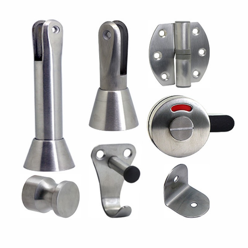 Металлическая фурнитура для туалетных кабин