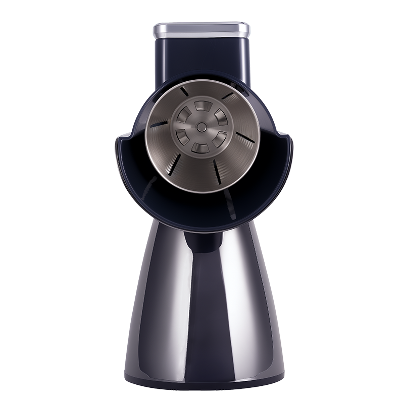 Овощерезка ручная механическая (модель-SL006-чёрная глянцевая ), ручной привод, 5 насадок в комплекте