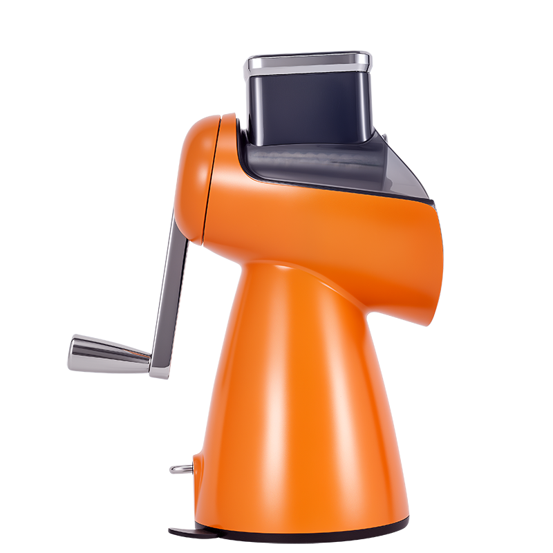 Овощерезка ручная механическая SL006 (оранжевая), 5 сменных насадок — MOQ 50 шт., прямые поставки от производителя