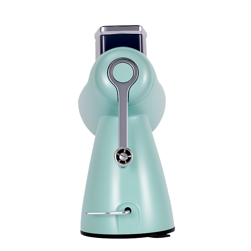 Овощерезка ручная механическая (модель-SL006-зелёная ), ручной привод, 5 насадок в комплекте