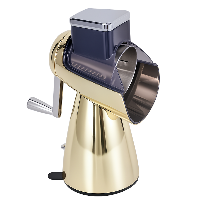 Овощерезка ручная механическая (модель-SL006), ручной привод, 5 насадок в комплекте