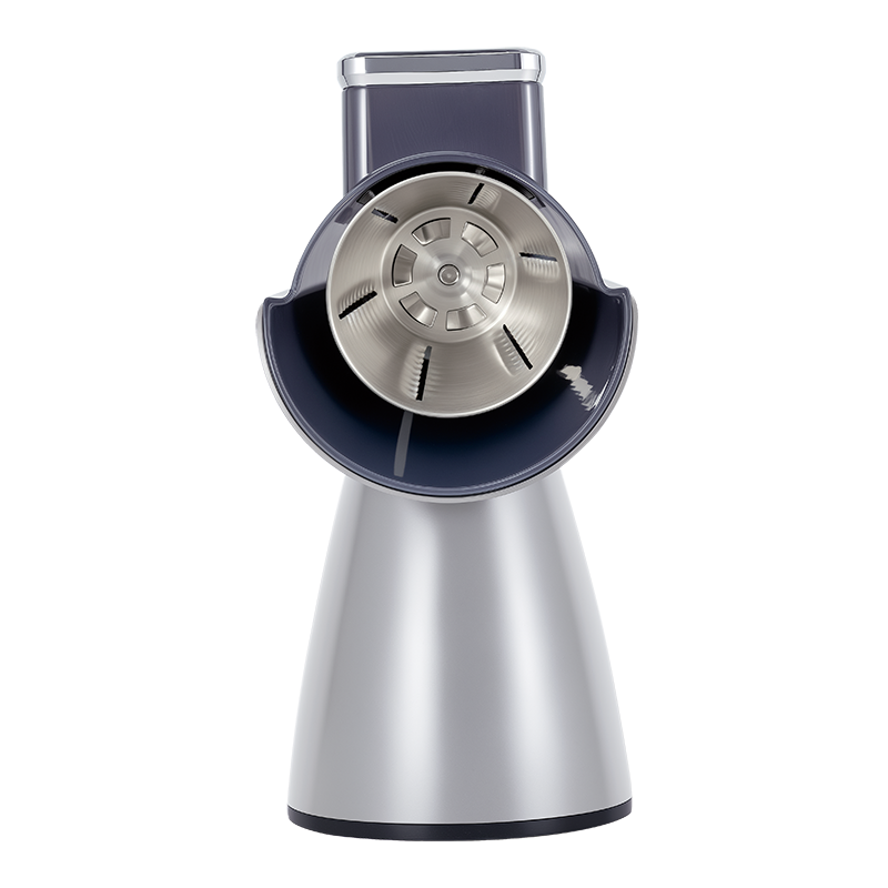 Овощерезка ручная механическая (модель-SL006-серебряная ), ручной привод, 5 насадок в комплекте