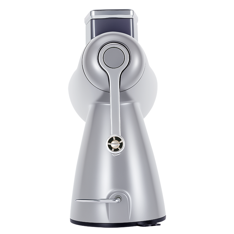 Овощерезка ручная механическая (модель-SL006-серебряная ), ручной привод, 5 насадок в комплекте