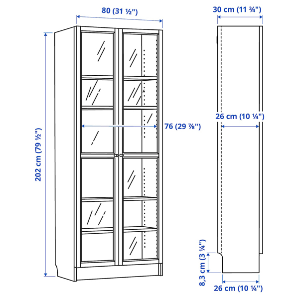 Китай Книжный шкаф Bealey с панельными и стеклянными дверцамизавод Поставщик - Shenzhen Futimes Home Furnishing Co., Ltd.