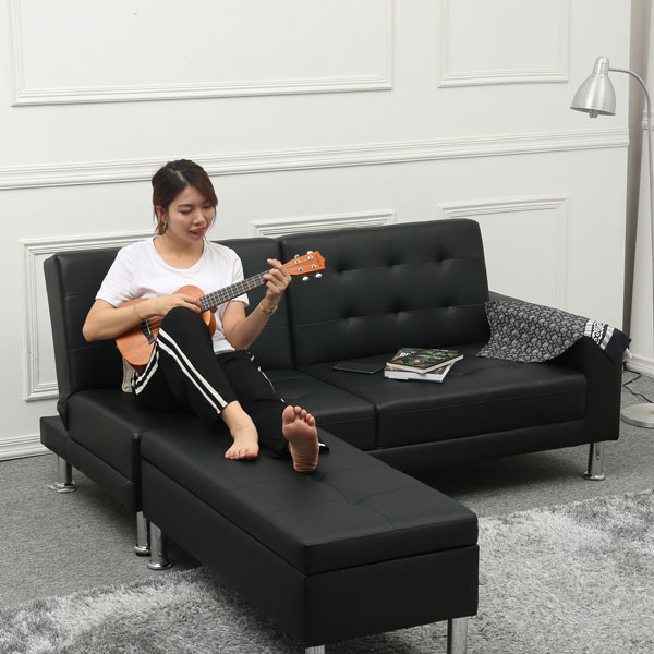 Китай 2+1 раскладной функциональный диван-кровать с табуретом для хранения вещей YZ-SA602завод Поставщик - Shenzhen Futimes Home Furnishing Co., Ltd.