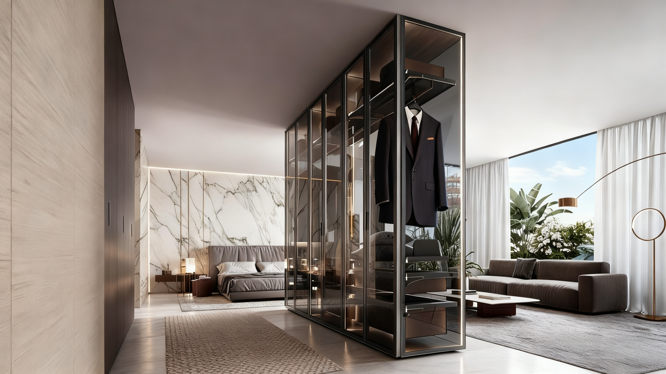 RM стеклянный шкаф — R-G01