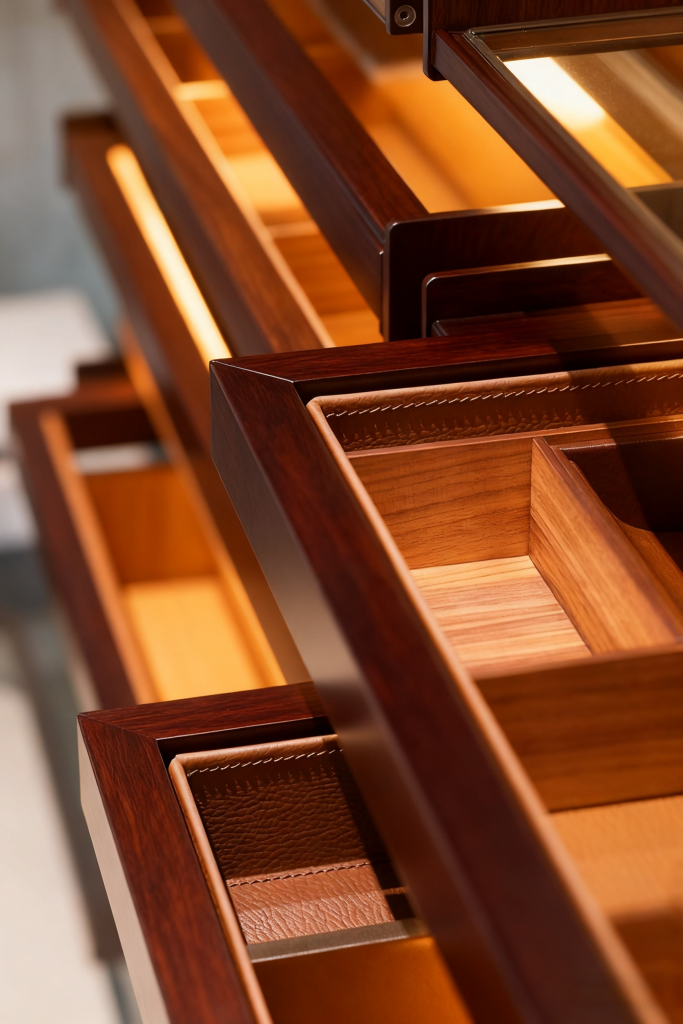 柜子颜色和灯光调整