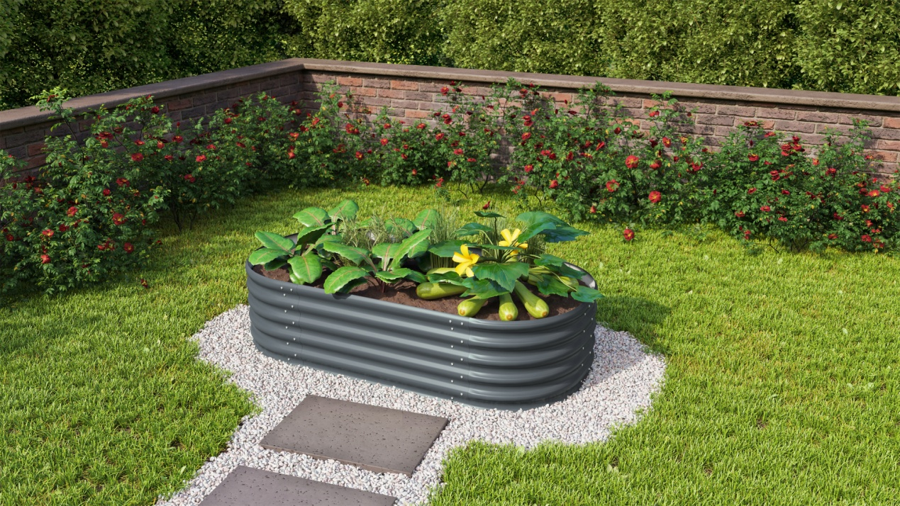 Приподнятая садовая грядка3