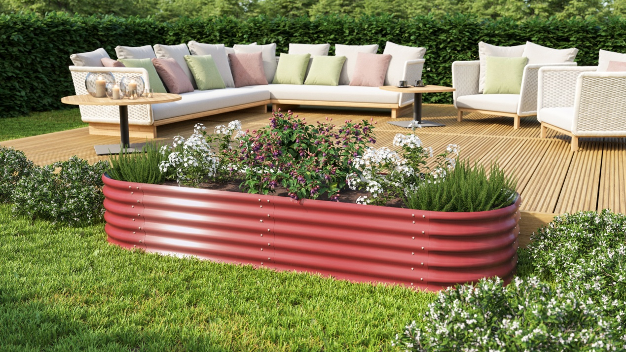 Приподнятая садовая грядка6