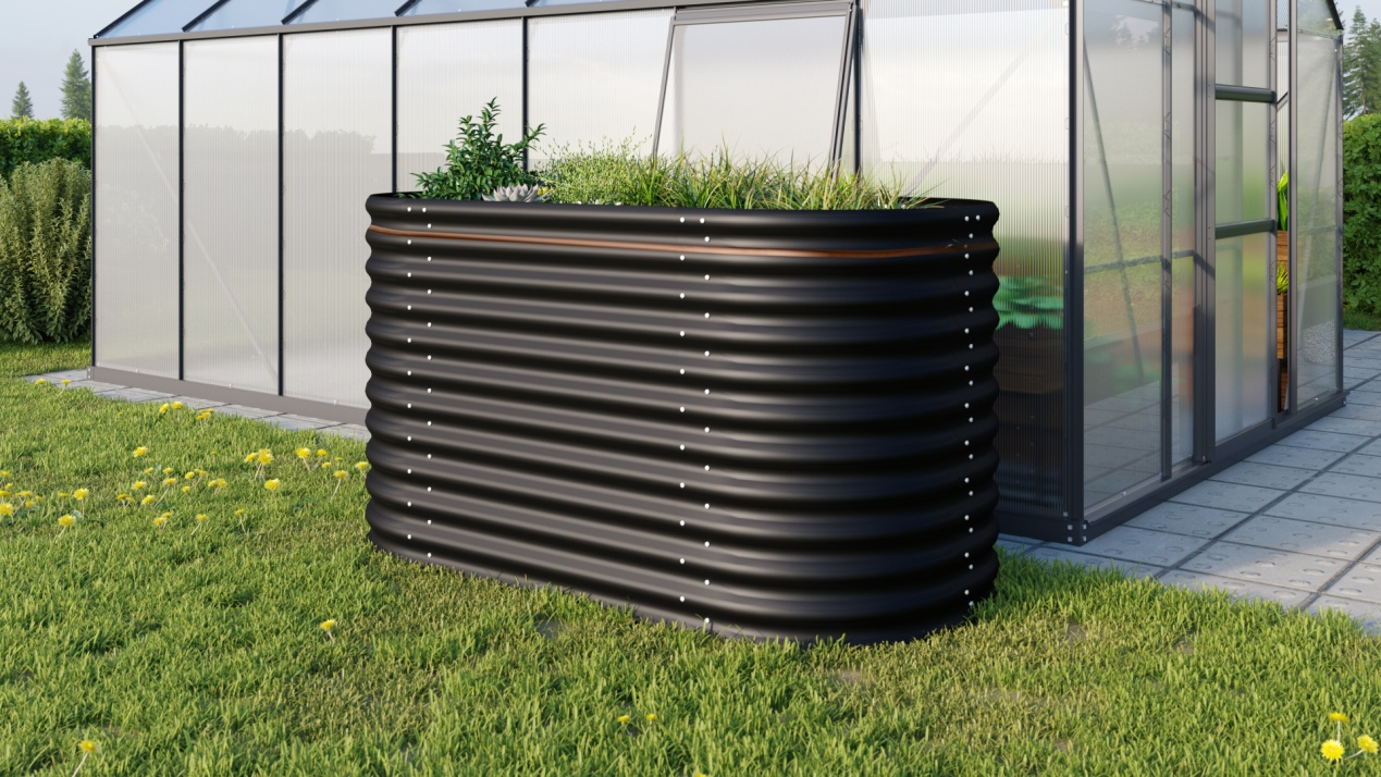 Приподнятая садовая грядка7