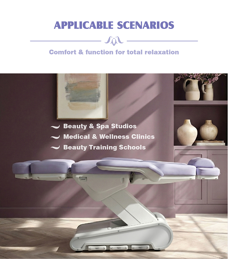 Электрическое косметологическое кресло M12A2-4J для салонов красоты и SPA, медицинских и wellness-клиник, учебных центров