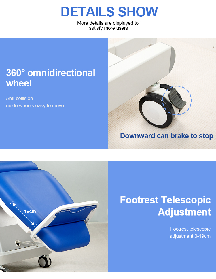 Колеса 360° с тормозом и телескопическая подставка для ног — удобство передвижения и регулировки