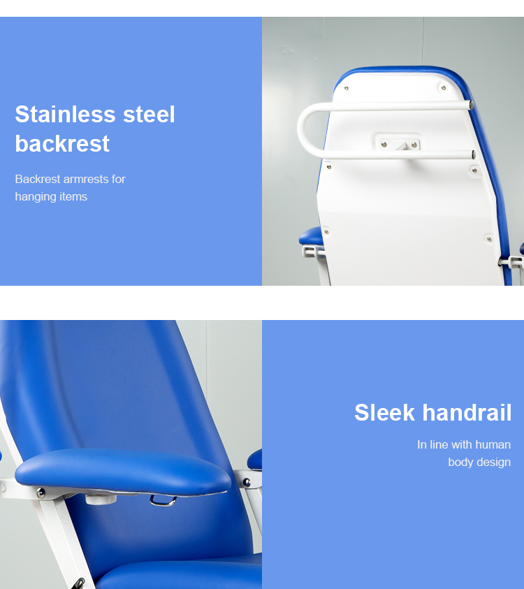 Нержавеющая спинка и эргономичные подлокотники кресла KFM-TXY405 для максимального комфорта