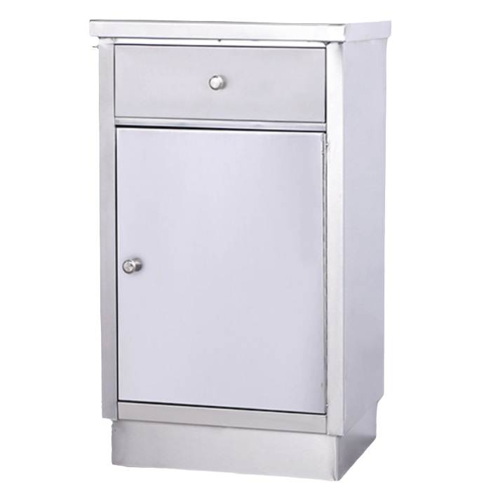 Тумба прикроватная медицинская из нержавеющей стали QS-G201 / QS-G304