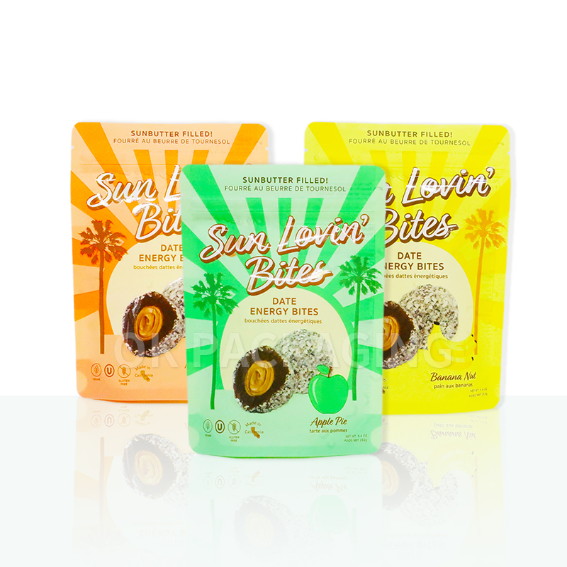 Пластиковые пакеты с индивидуальной печатью, упаковка для еды, майларовый пакет, пакет для орехов, упаковка дой-пак с окошком для закусок