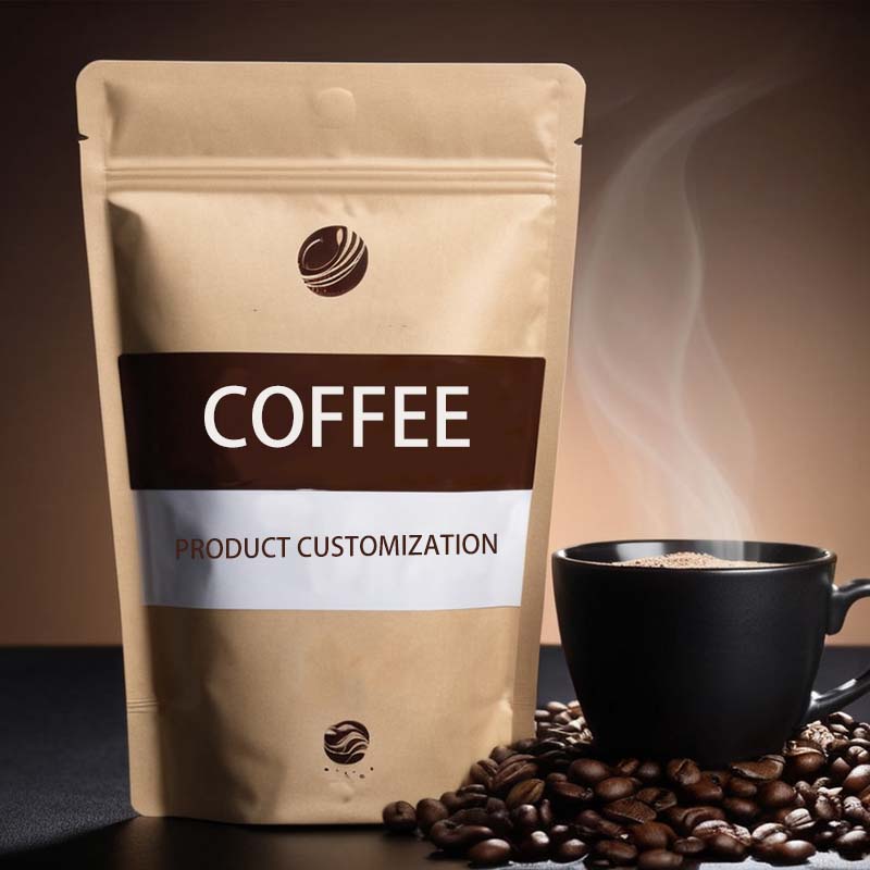 Пакеты для кофе с индивидуальной печатью 8 унций, 12 унций, 250 г, 500 г, 1 кг, алюминиевая фольга, пластиковый пакет с застежкой-молнией для конфет, кофе, пищевой упаковки