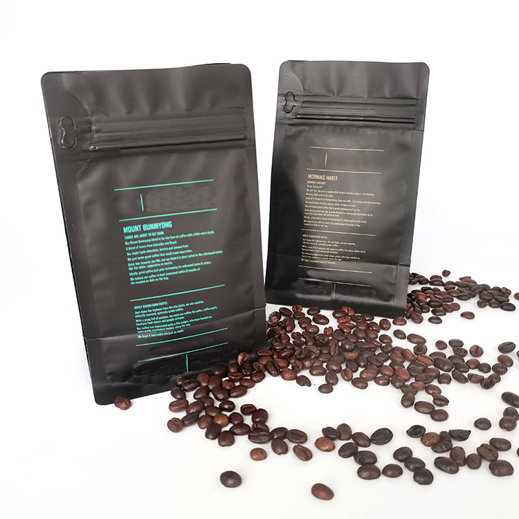 Пакет для кофейных зерен с цифровой печатью и индивидуальным дизайном, 500 г (1 фунт), с клапаном и жестяной завязкой