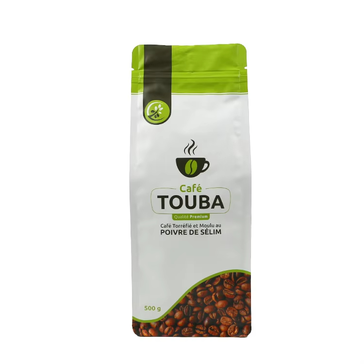 Кофейные пакетики с клапаном, напечатанные на заказ, 250 г, 500 г, 1 кг, матовая фольга, бумажные пакетики с застежкой-молнией