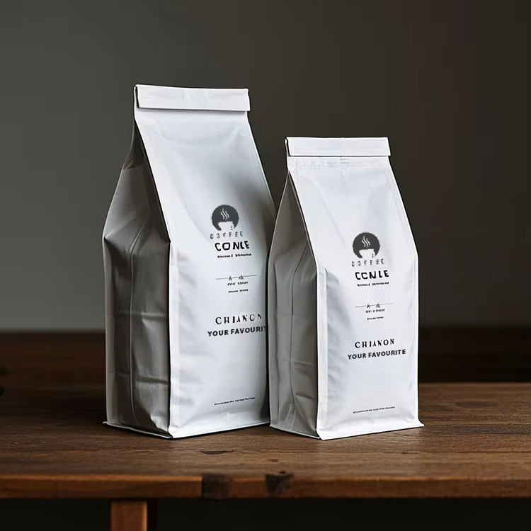 Водонепроницаемый пластиковый пакет с глубокой печатью и застежкой-молнией, для кофе, орехов, закусок, мяса, карамельной крошки, упаковки для пищевых продуктов