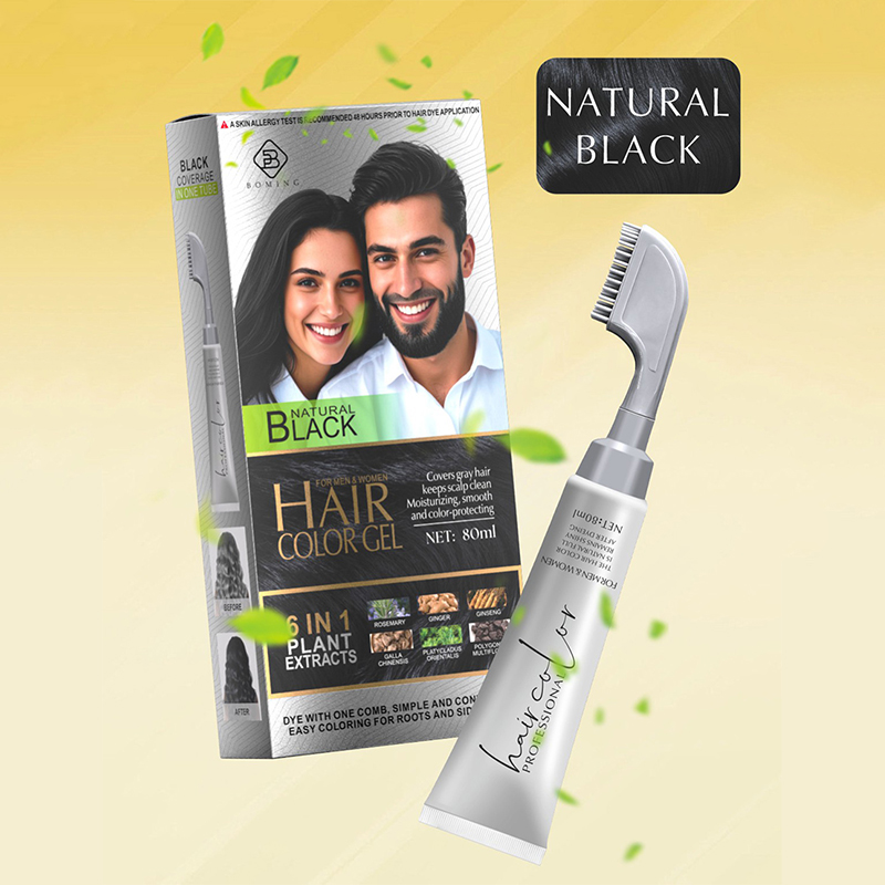 Гель для окрашивания волос с маленькой расческой